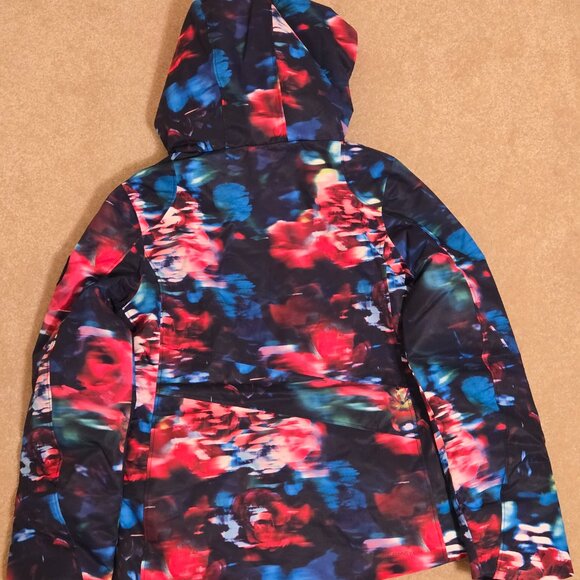 Obermeyer Rylee Print Jacket, Teen Med 10-12 Color Bloominescense, NEW Hooded - Picture 3 of 16